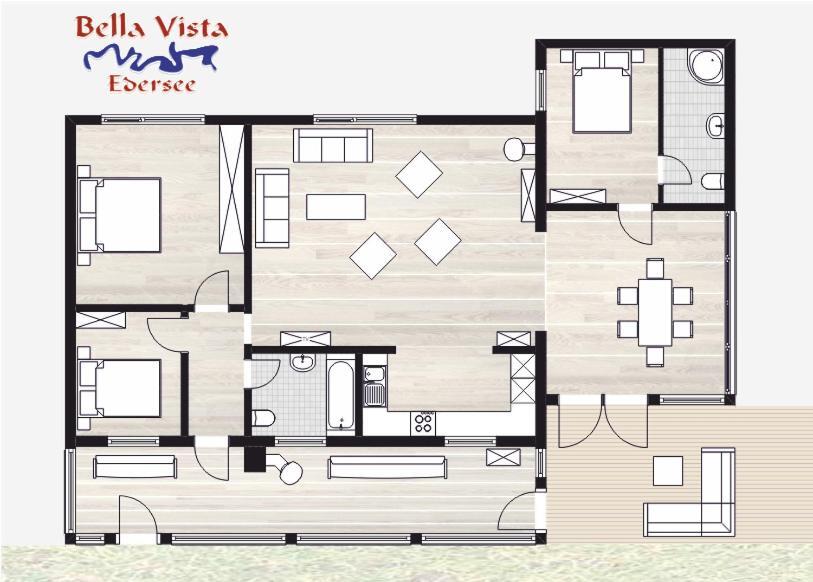 Ferienhaus Bella Vista Edersee Vöhl エクステリア 写真